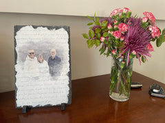 Customizable Slate Photograph - Handmade and Personalized Photo Plaque