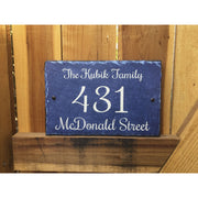 Blue Marble House Sign
